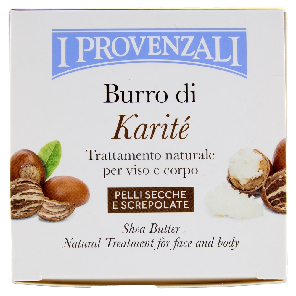 I Provenzali Burro di Karité Trattamento naturale per viso e corpo Pelli Secche e Screpolate 100 ml
